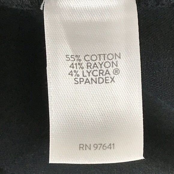 J. Jill Precision Stretch Slim Leg Pants Women's Plus Size 14 Black Mid Rise Zip - Picture 9 of 11